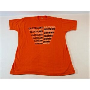 Vintage Cleveland Browns Shirt Men's XL 1980s Screen Stars Single Stitch 50/50
